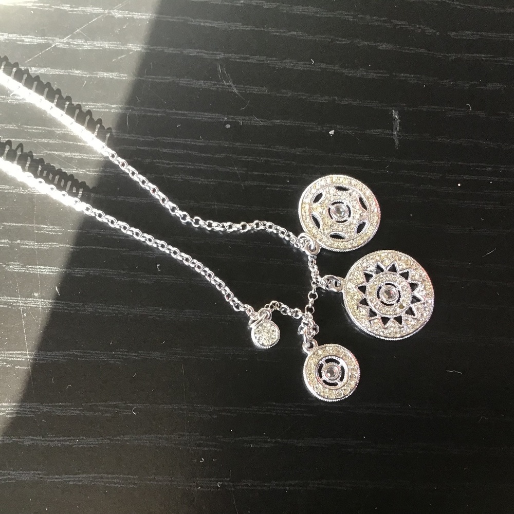 Nadri silver necklace